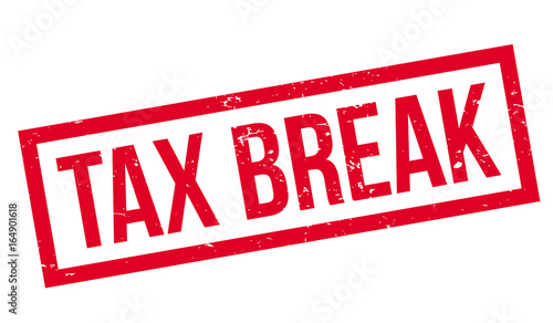 Tax Break rubber stamp. Grunge design with dust scratches. Effects can be easily removed for a clean, crisp look. Color is easily changed.