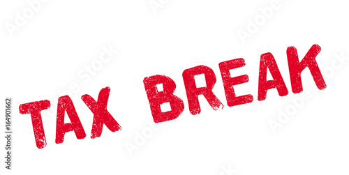 Tax Break rubber stamp. Grunge design with dust scratches. Effects can be easily removed for a clean, crisp look. Color is easily changed.