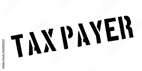 Tax Payer rubber stamp. Grunge design with dust scratches. Effects can be easily removed for a clean, crisp look. Color is easily changed.