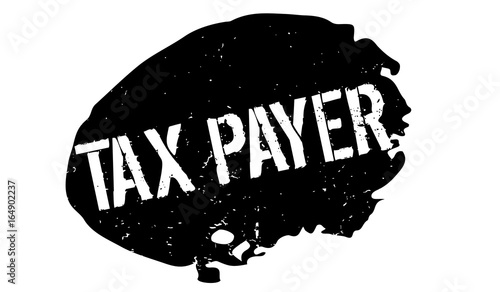 Tax Payer rubber stamp. Grunge design with dust scratches. Effects can be easily removed for a clean, crisp look. Color is easily changed.