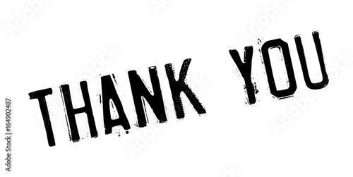 Thank You rubber stamp. Grunge design with dust scratches. Effects can be easily removed for a clean, crisp look. Color is easily changed.