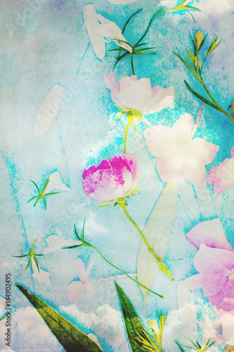 Artistic, natural background with flowers