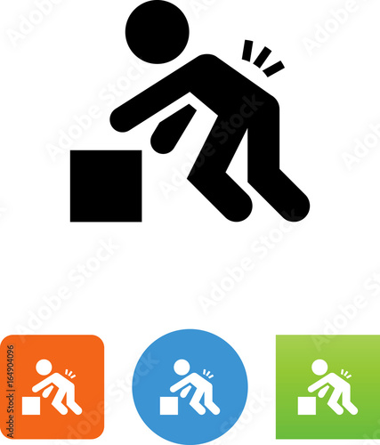 Back Injury Icon - Illustration