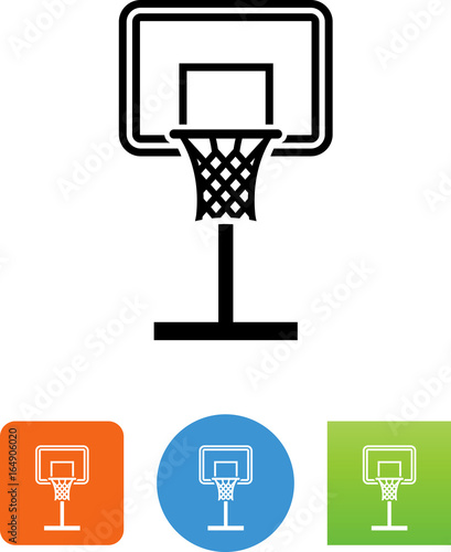 Basketball Backboard Icon - Illustration