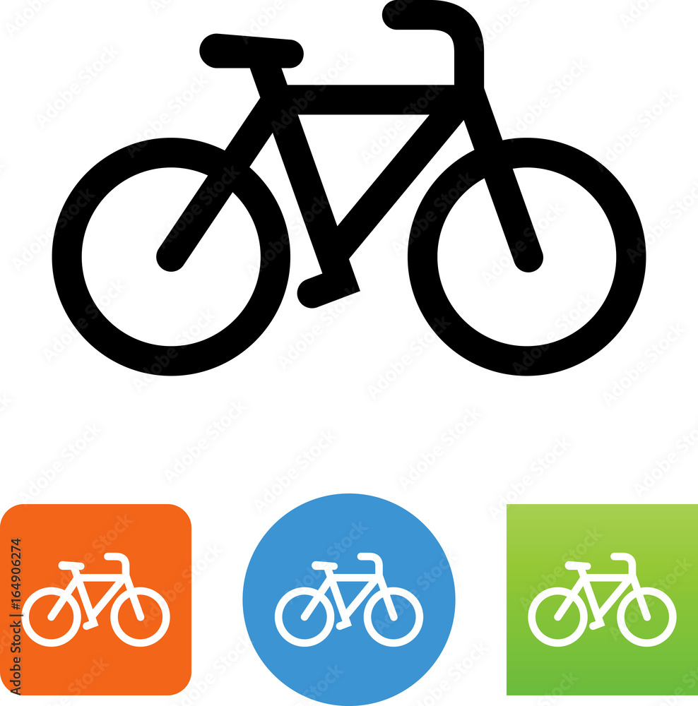 Fototapeta premium Bicycle Icon - Illustration