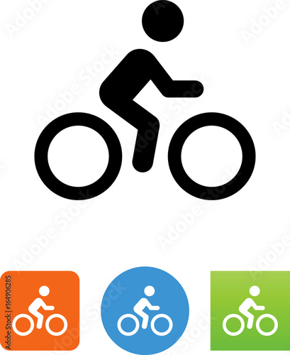Bicycle Rider Icon - Illustration