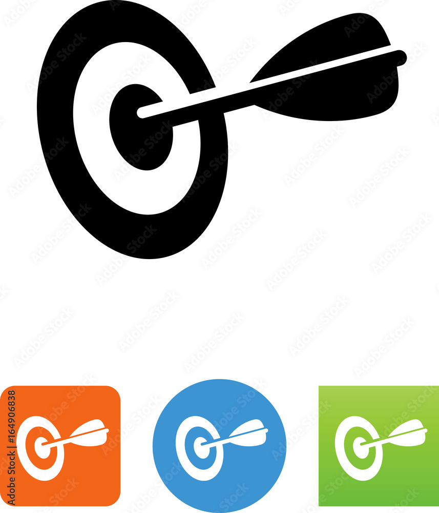 Bullseye Icon - Illustration Bullseye Icon - Illustration