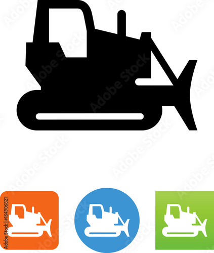 Bulldozer Icon - Illustration