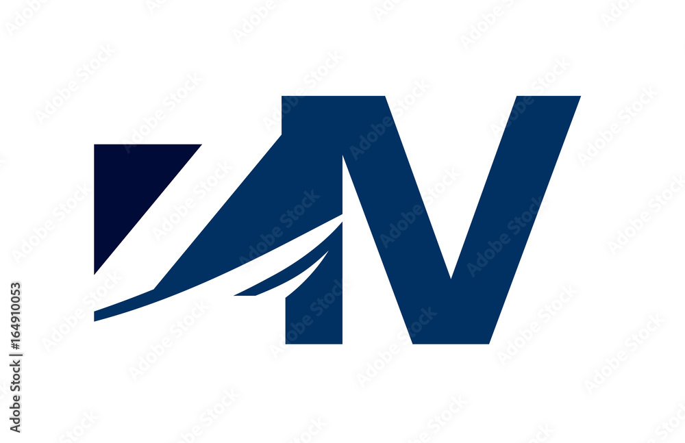 ZV Negative Space Square Swoosh Letter Logo ZV Negative Space Square Swoosh Letter Logo