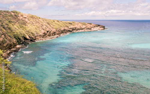 Scenic ocean view at Hanauma Bay, Honolulu
