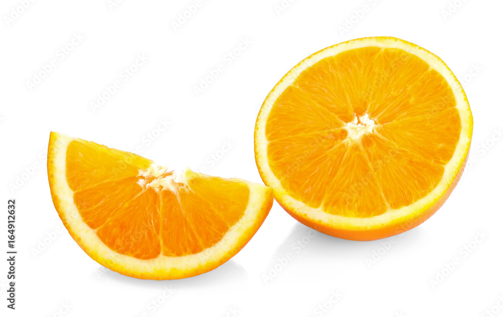 fresh orange isolated on white background fresh orange isolated on white background