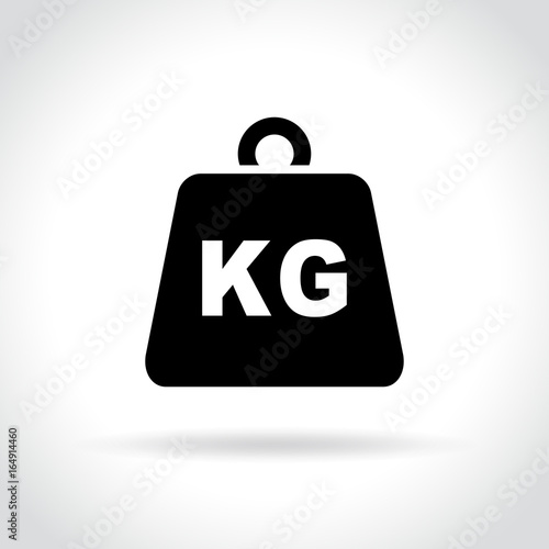 weight icon on white background