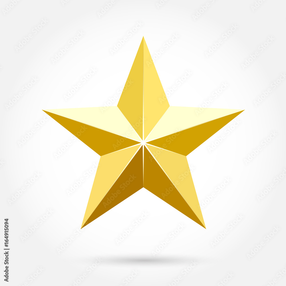 Obraz premium gold star elegant