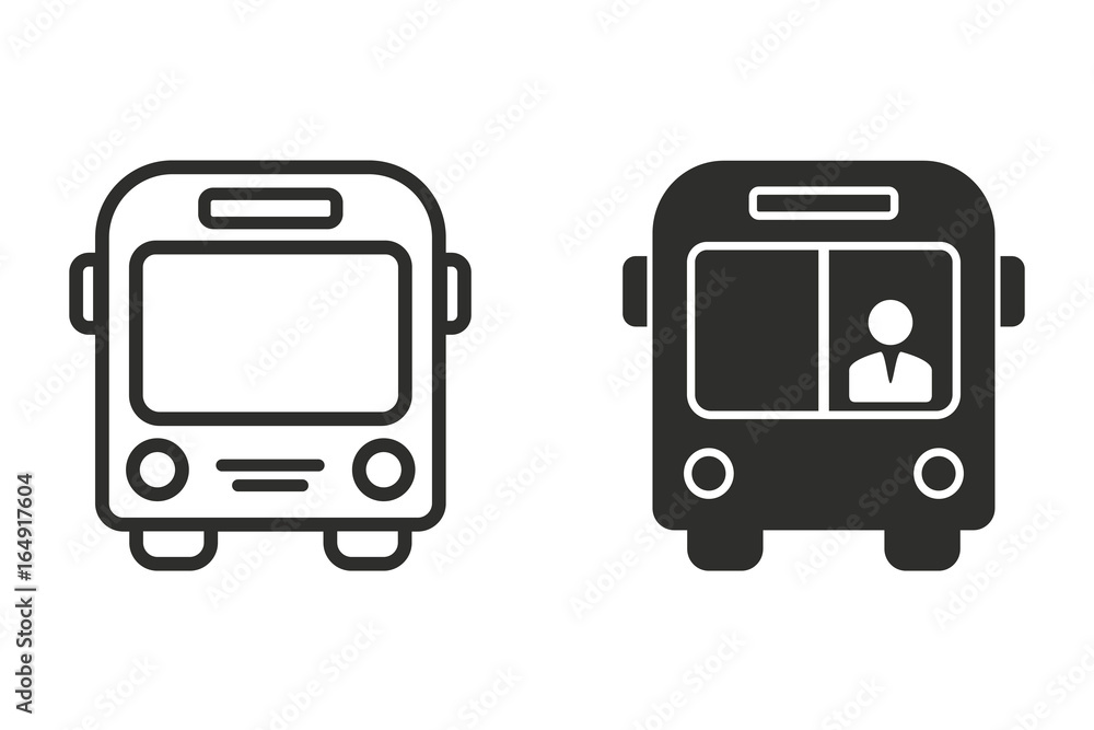 Bus vector icon. Bus vector icon.