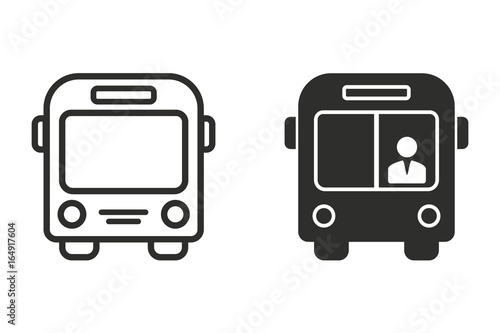 Bus vector icon.