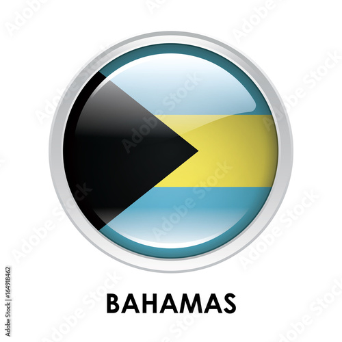 Free Download Round flag of Bahamas - GFXLoad