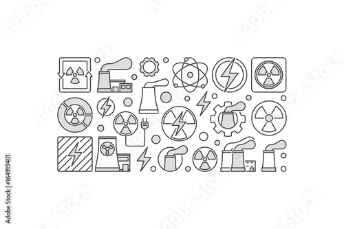 Nuclear power minimal illustration