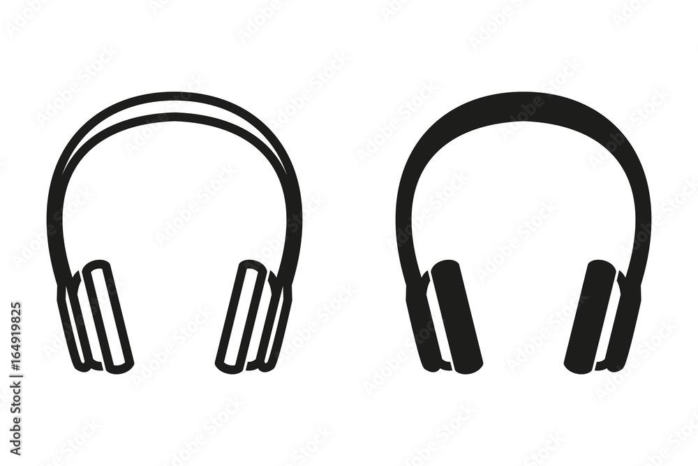 Headphone vector icon.