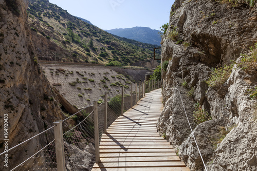 Hiking trail Caminito del Rey. Malaga province, Spain