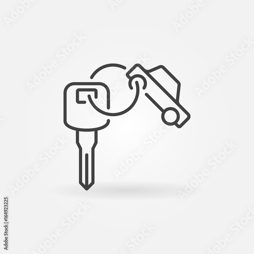 Car key ring icon