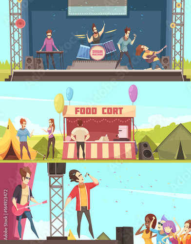Open Air Festival Banners Set