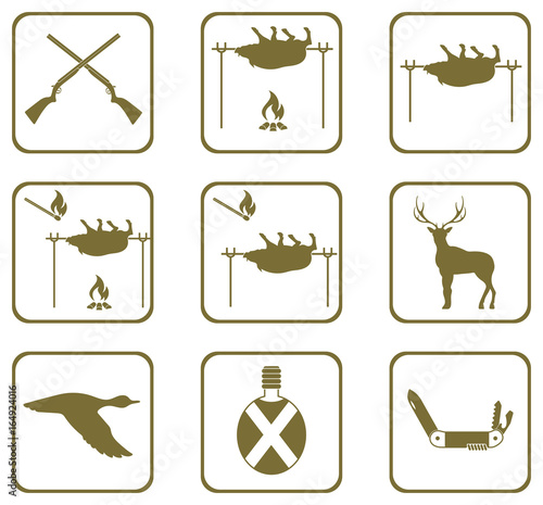 Set of Hunting icons