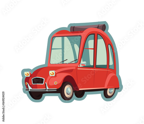 Little red car