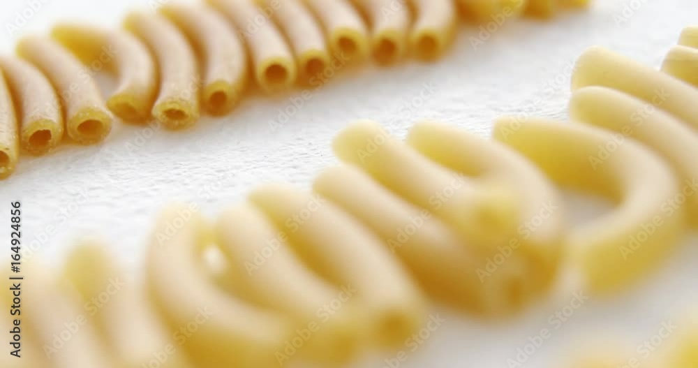 Close-up of raw pasta Close-up of raw pasta