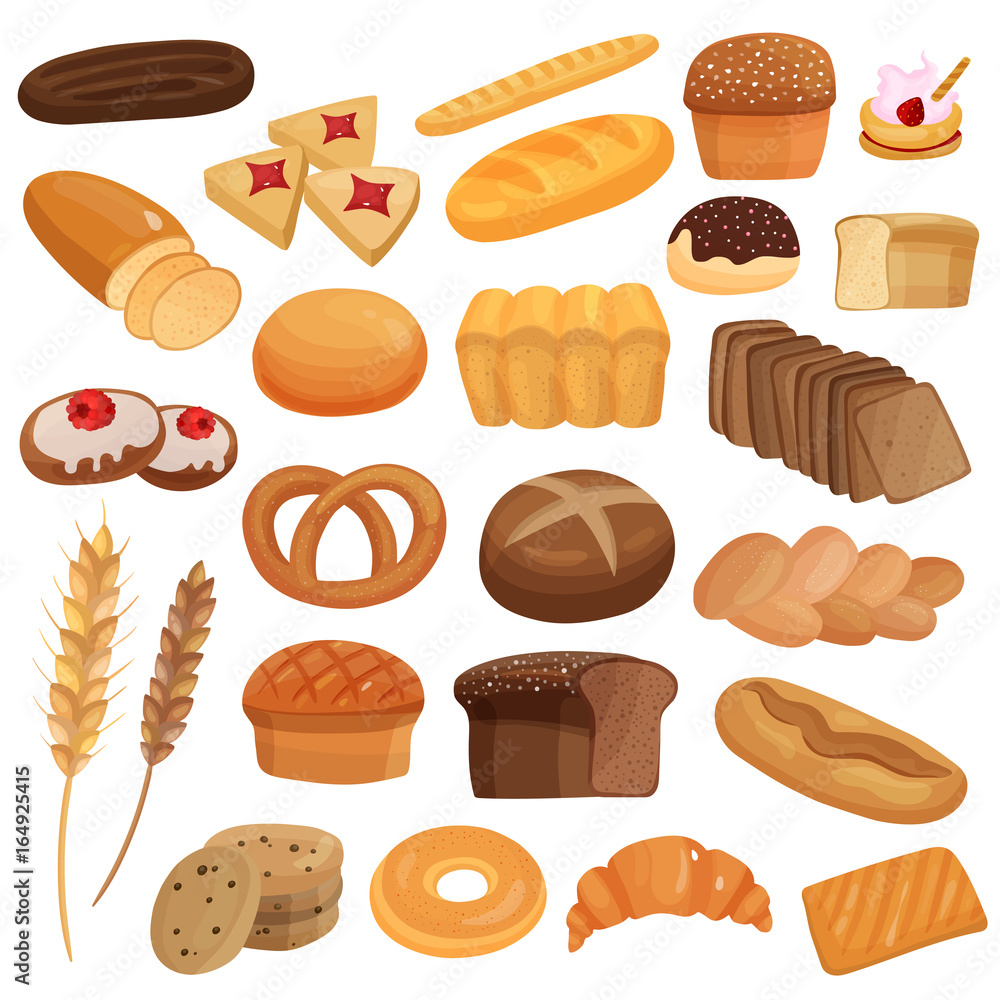 Bakery Products Set Bakery Products Set