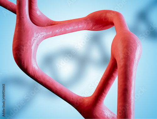 Concept of dna biochemistry on blue background.3D DNA molecule structure background.Digital illustration DNA structure in color background.