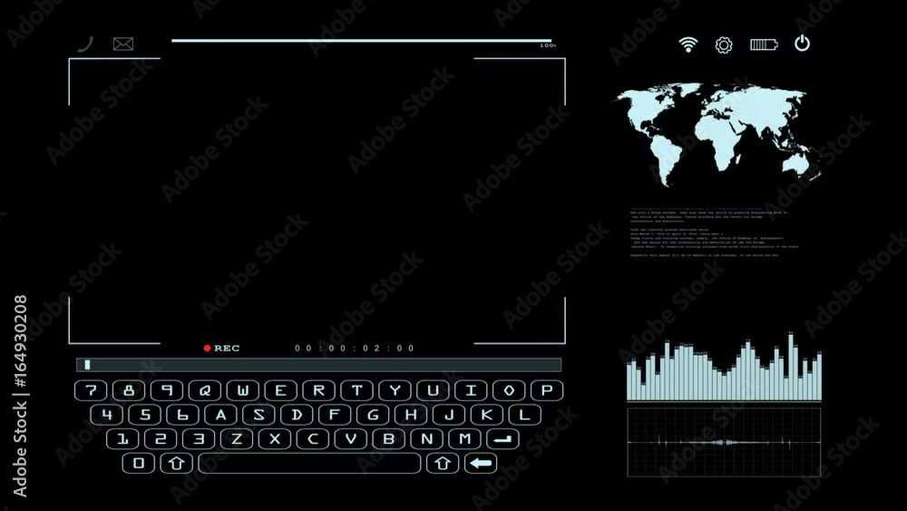 Digital display interface. Camera Viewfinder in calling. Video have 2 part