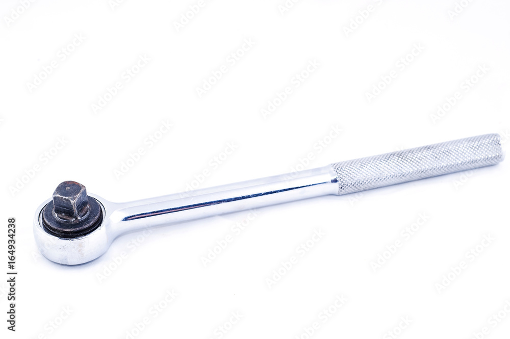 Wrench ratchet on a white background. Wrench ratchet on a white background.