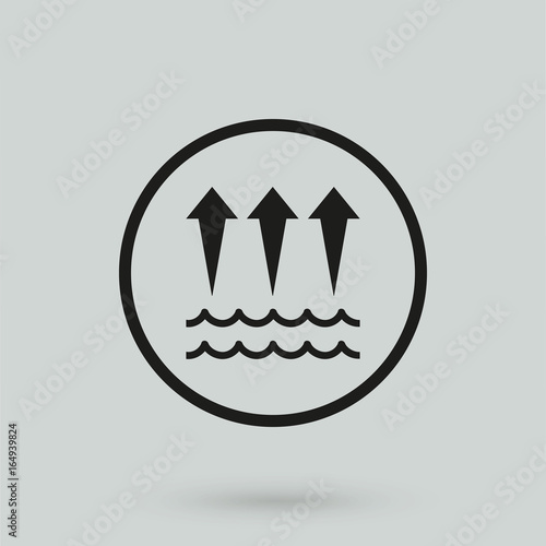 Water evaporation icon