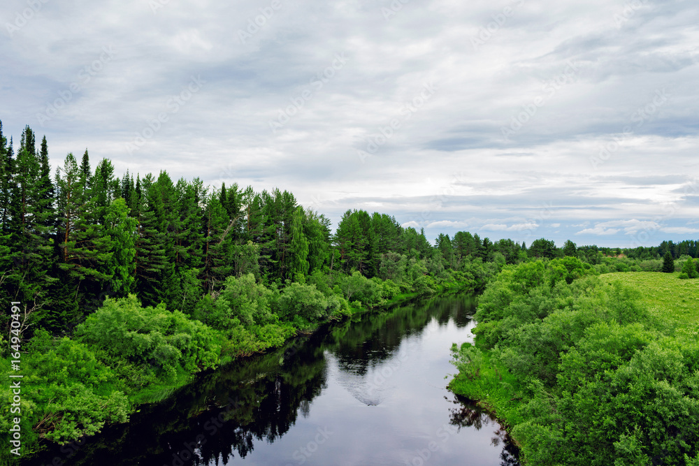 small river view small river view