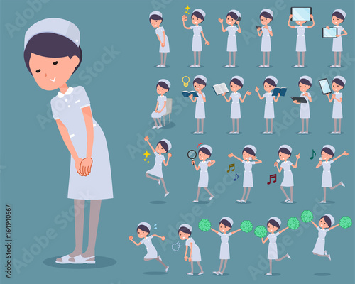 flat type Nurse wear woman_2