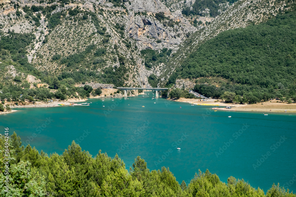 Lac (Lake) de Sainte-Croix  (Sainte-Croix-du-Verdon) and Grand Canyon du Verdon, Provence, France