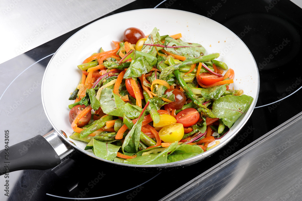 vegetables in a pan vegetables in a pan