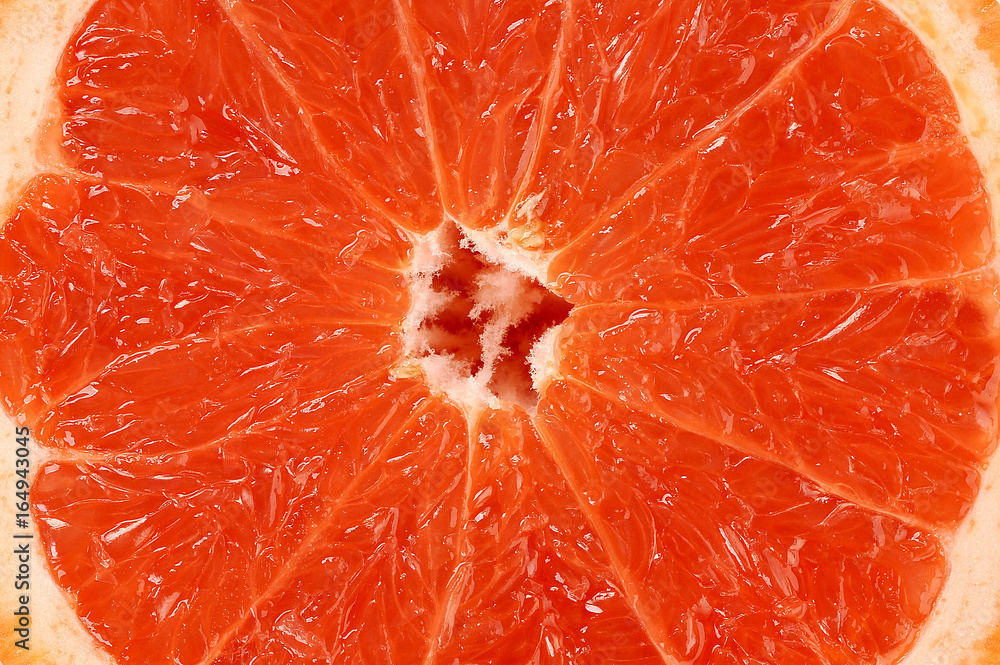 Grepfrut cut on a white background Grepfrut cut on a white background
