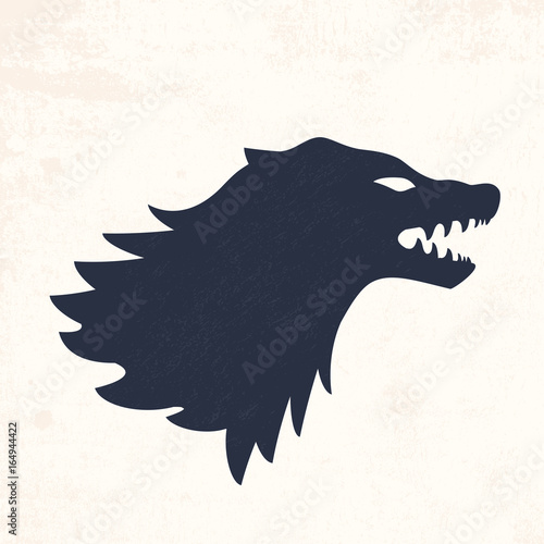 Wolf head. Vector illustrations