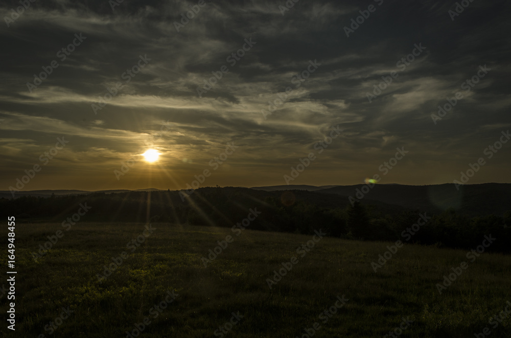 Naklejka premium zachód słońca 