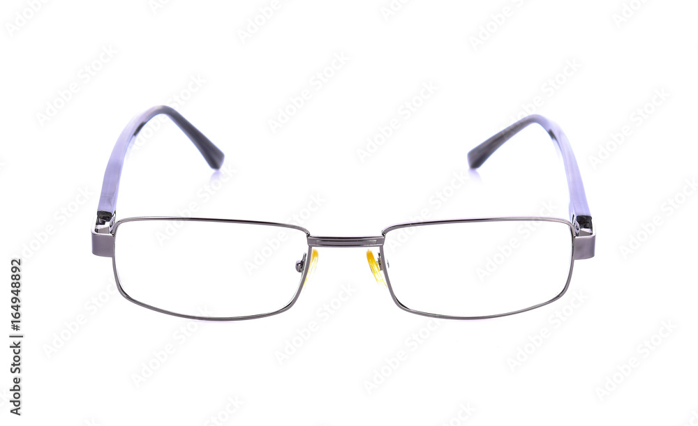 glasses on a white background glasses on a white background
