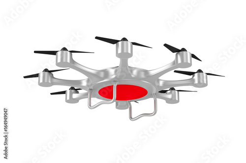 drone on white background. Isolated 3d illustration