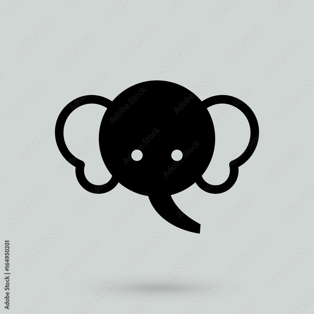 elephant in symbol style. decorative symbol or icon. elephant in symbol style. decorative symbol or icon.
