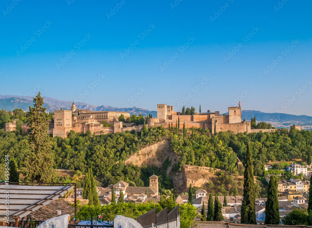 Alhambra palace in Granada, Spain.