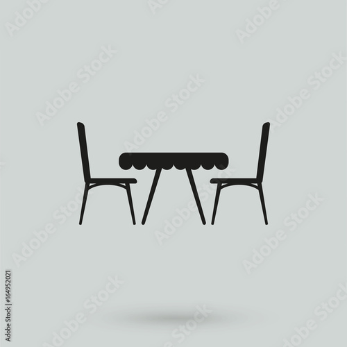 Table with chairs icon