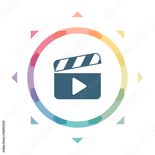 buntes Symbol - Video Wiedergabe