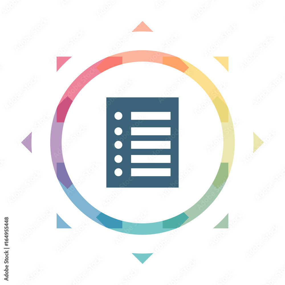 buntes Symbol - Liste