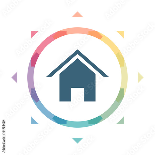 buntes Symbol - Haus