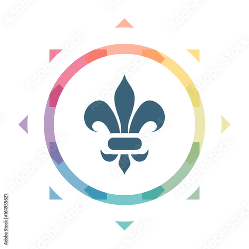 buntes Symbol - Lilie Ornament