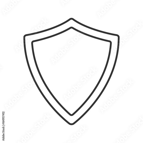 Free Download Protection shield linear icon - GFXLoad